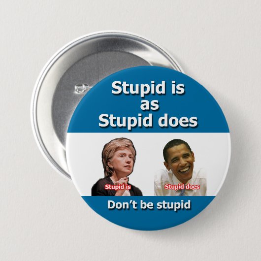 Dumm ist als dummes knöpft button (Vorne & Hinten)