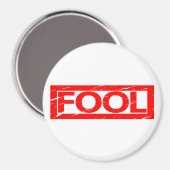 Dumme Briefmarke Magnet (Vorderseite/Rückseite)