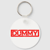 Dumme Briefmarke Schlüsselanhänger (Rückseite)