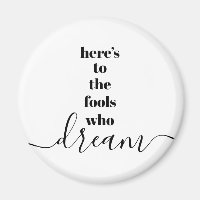 Dumme, die träumen, kühne Schwarz-weiße Typografie