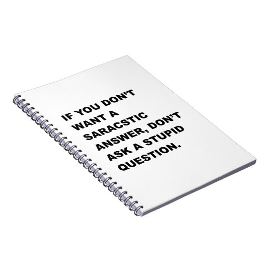 Dumme Frage Notizblock (Rechte Seite)