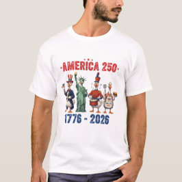 Dumme Gänse Amerika 250 Lustiges Patriotisches T-S T-Shirt