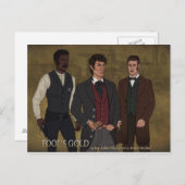 Dumme Gold-Postkarten Postkarte (Vorne/Hinten)