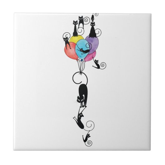 DUMME KATZEN 1 FLIESE (Vorderseite)