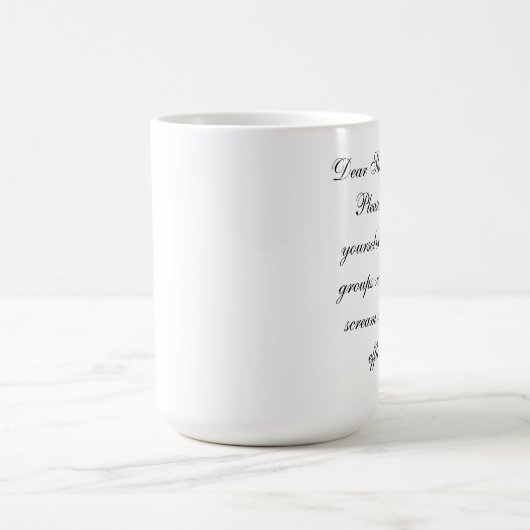 Dumme Leute-Leistungsfähigkeits-Tasse Kaffeetasse (Mittel)