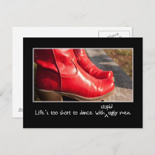 Dumme Männer sind das Problem, nicht hässliche Postkarte (Vorne/Hinten)