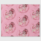 dumme Schädelherzen gegen Valentin Geschenkpapier (Flach)