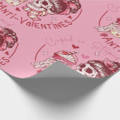 dumme Schädelherzen gegen Valentin Geschenkpapier (Ecke)