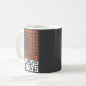 Dummer 100. Schul-100-Basketball-Tag-Schultage Kaffeetasse (Vorderseite Links)