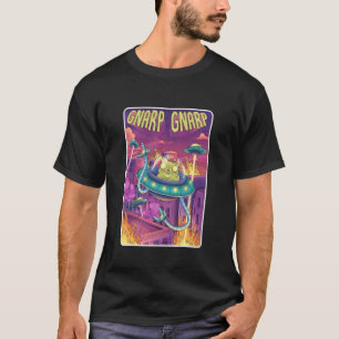 Dummer Alien-Katze erobert die Erde Lustige Gnarp- T-Shirt