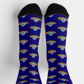 Dummer Alien und Raumschiff Socken (Oben)
