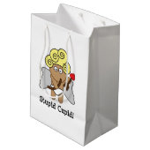 Dummer Amor Mittlere Geschenktüte (Rückseite Schrägansicht)