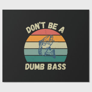 Dummer Bass Geschenkpapier