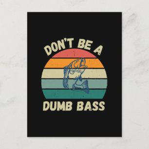 Dummer Bass Postkarte