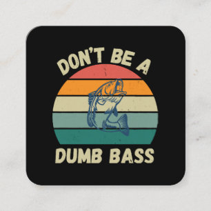 Dummer Bass Quadratische Visitenkarte