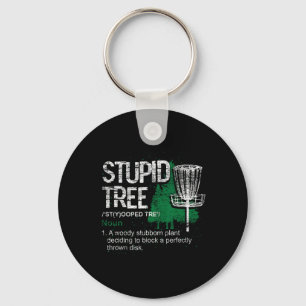 Dummer Baum Definition Lustiger Athlet Disc Golf  Schlüsselanhänger