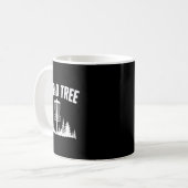 Dummer Baum Disc Golf Frolfing Lustiger Frisbee Go Kaffeetasse (Vorderseite Links)