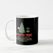 Dummer Baum Disc Golf für einen König der Disc Gol Kaffeetasse (Links)