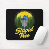 Dummer Baum Disc Golf Lustiger Frisbee Golf Disc S Mousepad (Mit Mouse)