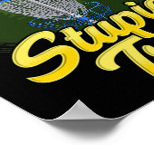 Dummer Baum Disc Golf Lustiger Frisbee Golf Disc S Poster (Ecke)