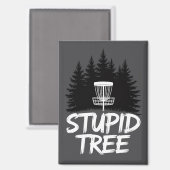 Dummer Baum Disc Golf Lustiger Frisbee Golf Golfer Magnet (Vorderseite/Rückseite)