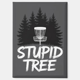 Dummer Baum Disc Golf Lustiger Frisbee Golf Golfer Magnet