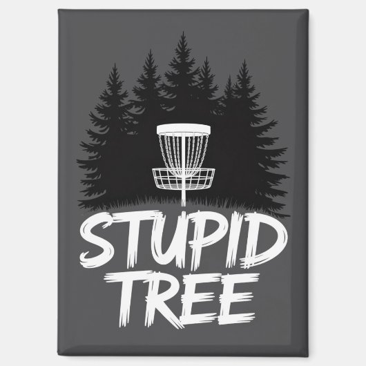 Dummer Baum Disc Golf Lustiger Frisbee Golf Golfer Magnet (Vorderseite)