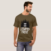 Dummer Baum Disc Golf Lustiger Frisbee Golf Golfer T-Shirt (Vorne ganz)