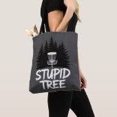 Dummer Baum Disc Golf Lustiger Frisbee Golf Golfer Tasche (Von Nahem)