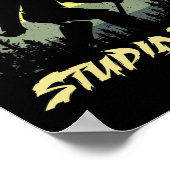 Dummer Baum Disc Golf Lustiger Frisbee Golf Poster (Ecke)