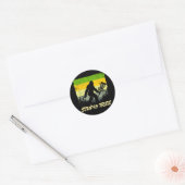 Dummer Baum Disc Golf Lustiger Frisbee Golf Runder Aufkleber (Umschlag)