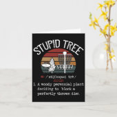 Dummer Baum Disc Golf Lustiges Geschenk Frisbee Vi Karte (Gelbe Blume)