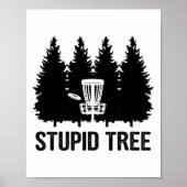 Dummer Baum Disc Golf Poster (Vorne)