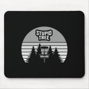 Dummer Baum Disc Golf Skizze Sonnenuntergang Mousepad
