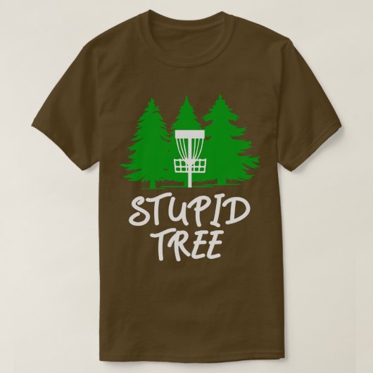 Dummer Baum Disc Golf T-Shirt (Design vorne)