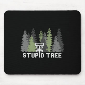 Dummer Baum Lustige Disc Golf Frolf  Mousepad