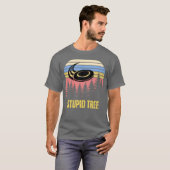 Dummer Baum Lustiger Discgolf - Design T-Shirt (Vorne ganz)