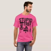 Dummer Baum, Lustiger Discgolf T-Shirt (Vorne ganz)