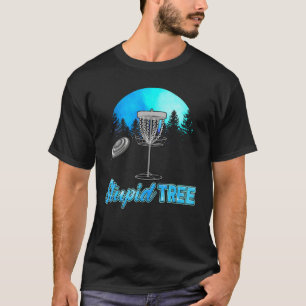 Dummer Baum Pinienbaum Sonnenuntergang Disc Frisb T-Shirt