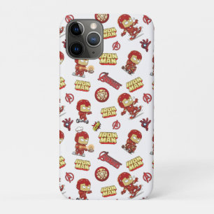 Dummer Chibi Iron Man nahtloses Muster - Superheld Case-Mate iPhone Hülle