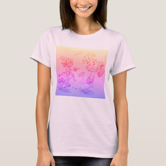 Dummer Cupid's Liebt sie T-Shirt (Vorderseite)