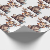 Dummer Elch Geschenkpapier (Ecke)