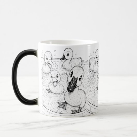 Dümmer-Entchen-Tasse Verwandlungstasse (Links)