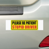 Dummer Fahrer Autoaufkleber (Auf Auto)