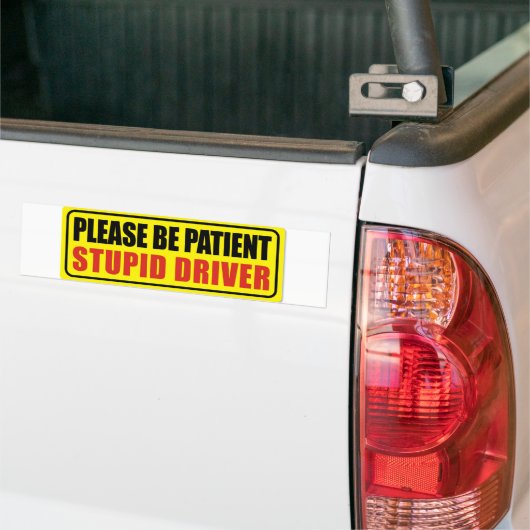 Dummer Fahrer Autoaufkleber (Auf Lkw)