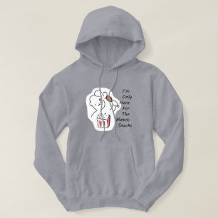 Dummer Fußball-Fan-Hoodie - Ich bin nur hier für . Hoodie