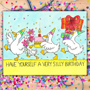Dummer Gans Alles Gute zum Geburtstag Postkarte
