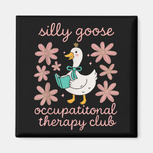 Dummer Gans Arbeits Therapie Club lustiger OT Magnet