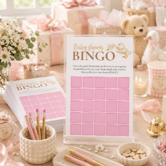 Dummer Gans Baby Mädchen Bingo Baby Shower Spiel