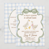 Dummer-Gans-Baby-Party-Einladung  (Vorne/Hinten)